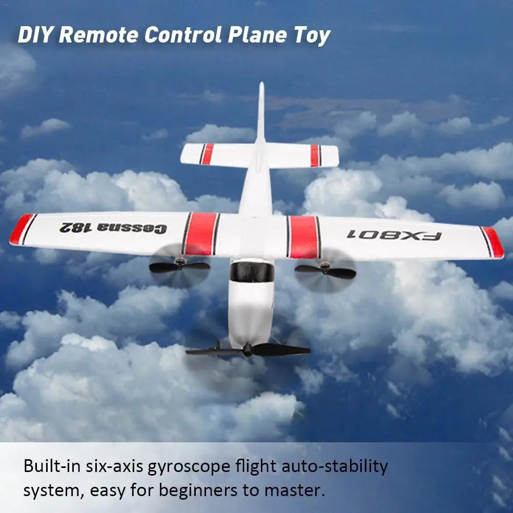 FX801 RC Plane EPP Foam Glider Airplane Gyro 2.4G 2CH RTF Remote Control Wingspan Aircraft Funny Boys Airplanes Interesting Toys
